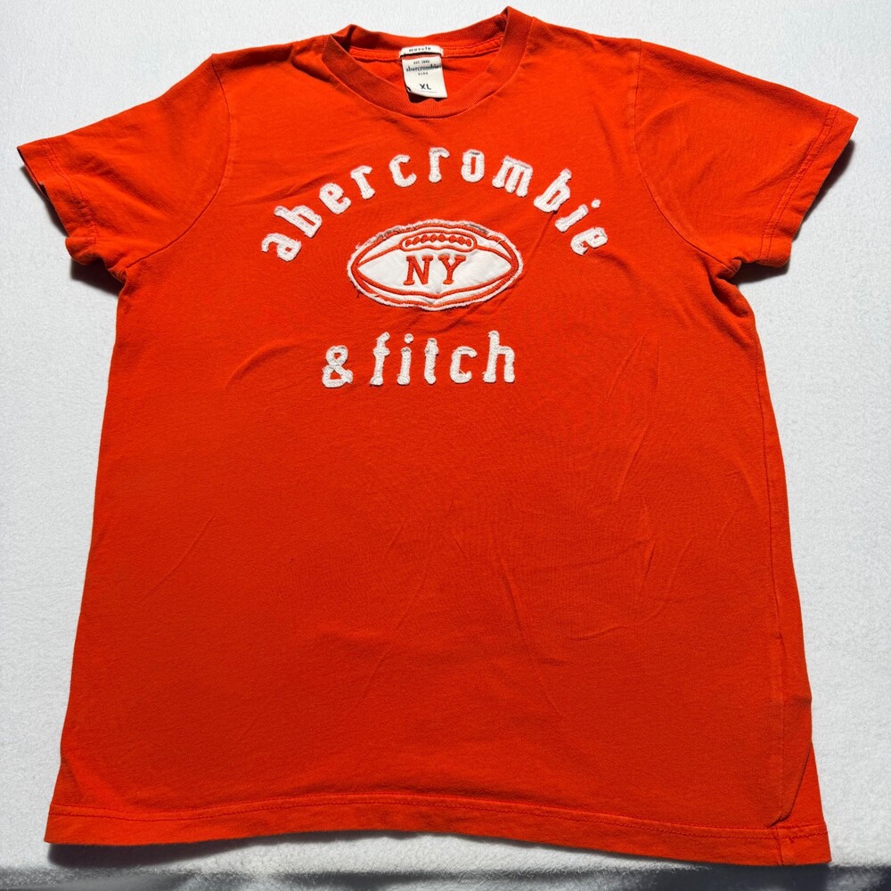 Abercrombie Kids muscle t-shirt XL orange cotton short sleeve